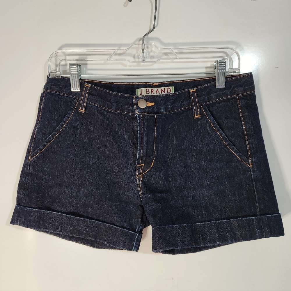 J Brand Women's Dark Blue Denim Shorts, Size 27 - Picture 1 of 7
